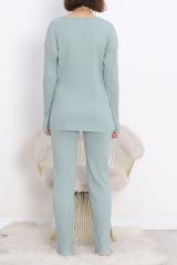 Nakışlı Pijama Takımı Mint1 - 18978.1567.
