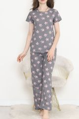 Desenli Pijama Takımı Gripudra - 130.1287.
