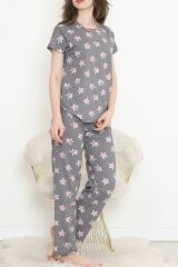 Desenli Pijama Takımı Gripudra - 130.1287.