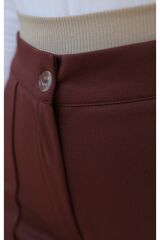 Önü Çımalı Pantolon Kahve - 20379.1778.