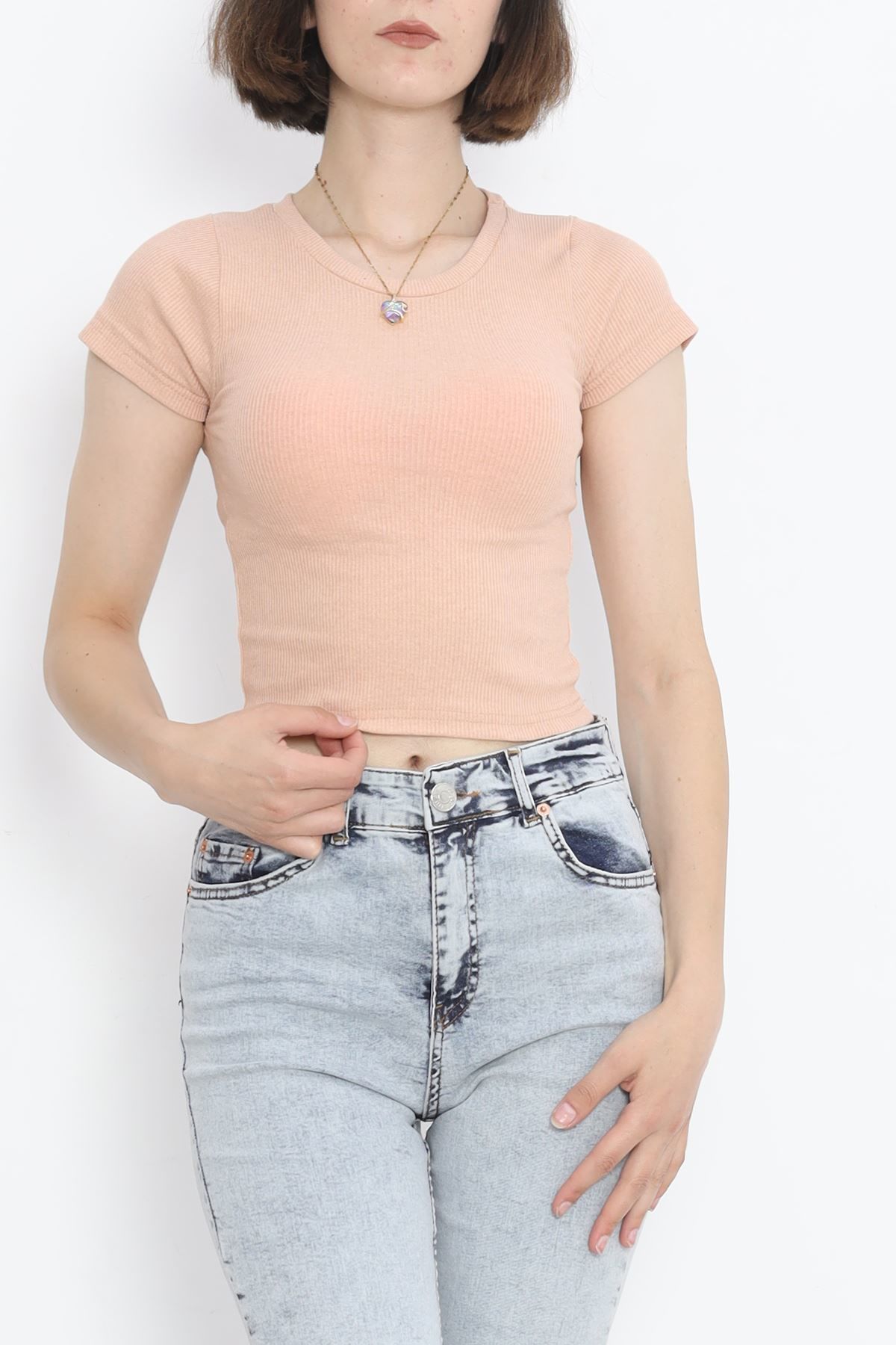 Kaşkorse Bisiklet Yaka Body Somon1 - 17395.1723.