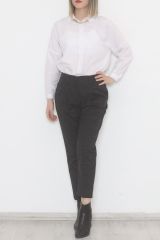 Desenli Pantolon Siyah - 24210.683.