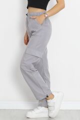 Kargo Cep Paraşüt Kumaş Pantolon Gri - 931.1247.