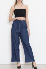 Paça Püsküllü Pantolon Koyumavi - 152477.299.