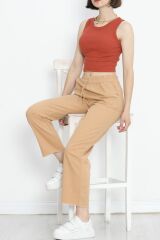 Paça Püsküllü Pantolon Sütlükahve - 152476.299.