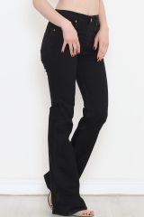 İspanyol Paça Kot Pantolon Siyah - 12275.1431.