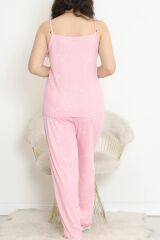 İp Askılı Battal Pijama Takımı Şekerpembe - 174.1287.