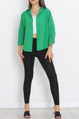 Oversize Gömlek Yeşil11 - 18934.1247.