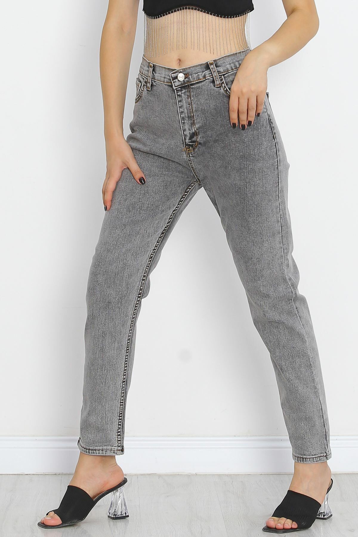 Boyfriend Kot Pantolon Gri - 11252.925.
