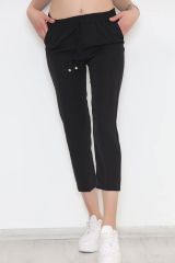 Beli Lastikli Duble Pantolon Siyah - 20918.683.