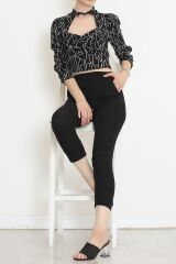Beli Lastikli Pantolon Siyah - 20819.683.