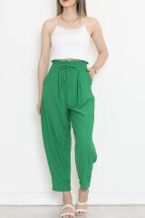 Beli Lastikli Pantolon Yeşil - 10534.1059.