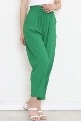 Beli Lastikli Pantolon Yeşil - 10534.1059.