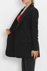 Kol Büzgülü Blazer Ceket Siyah - 18927.1247.