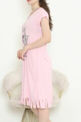 Desenli Elbise Pembe2 - 240.1287.