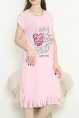 Desenli Elbise Pembe2 - 240.1287.