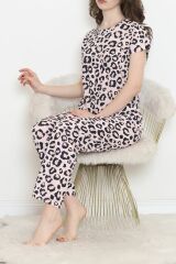 Desenli Pijama Takımı Açıkpembe - 130.1287.