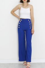 Düğme Detaylı Pantolon Saks - 20826.683.
