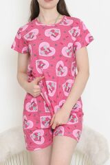 Şortlu Pijama Takımı Fuşya - 390.1287.