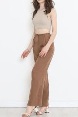 Beli Pensli Palazzo Pantolon Kahve - 20856.683.