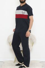 Erkek Pijama Takımı Lacivert - 845.1838.