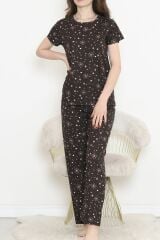 Desenli Pijama Takımı Lilasiyah - 130.1287.