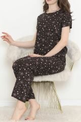 Desenli Pijama Takımı Lilasiyah - 130.1287.