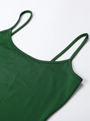 Kadın Kolsuz Askılı Bodycon Uzun Viskon Elbise