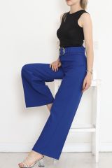 Kemerli Palazzo Pantolon Saks - 24194.683.
