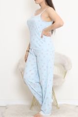 İp Askılı Battal Pijama Takımı Okyanus - 174.1287.