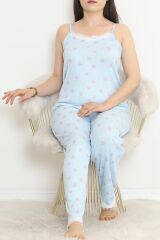 İp Askılı Battal Pijama Takımı Okyanus - 174.1287.